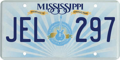 MS license plate JEL297
