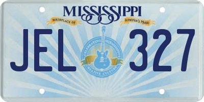 MS license plate JEL327