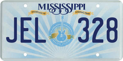 MS license plate JEL328