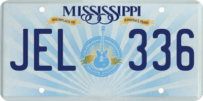 MS license plate JEL336