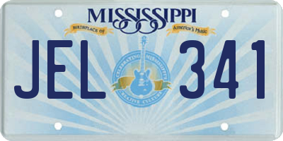MS license plate JEL341