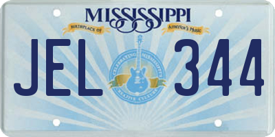 MS license plate JEL344