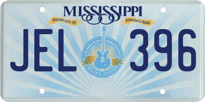 MS license plate JEL396