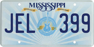 MS license plate JEL399
