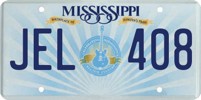 MS license plate JEL408