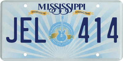 MS license plate JEL414