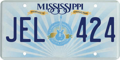 MS license plate JEL424