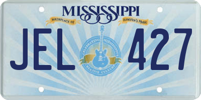 MS license plate JEL427
