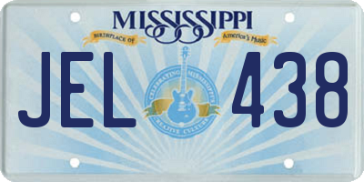 MS license plate JEL438