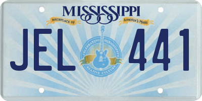 MS license plate JEL441