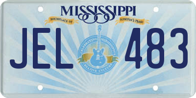 MS license plate JEL483
