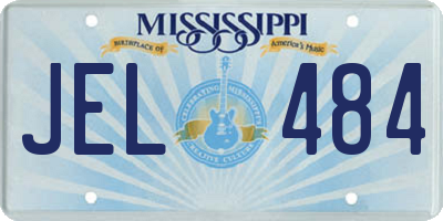 MS license plate JEL484