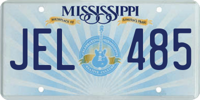 MS license plate JEL485