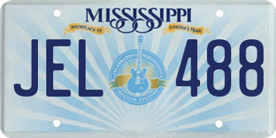 MS license plate JEL488