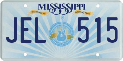 MS license plate JEL515