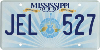 MS license plate JEL527