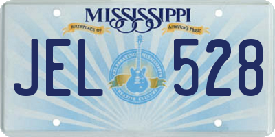 MS license plate JEL528