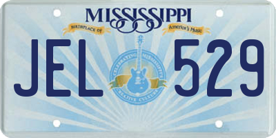 MS license plate JEL529