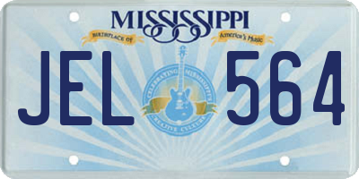 MS license plate JEL564