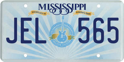 MS license plate JEL565