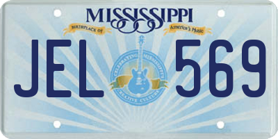 MS license plate JEL569