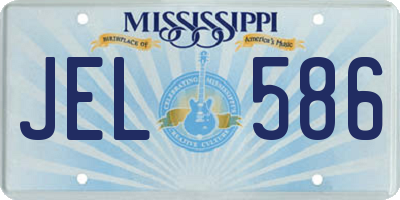 MS license plate JEL586