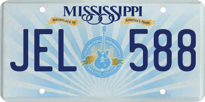 MS license plate JEL588