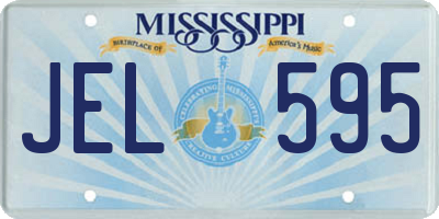 MS license plate JEL595