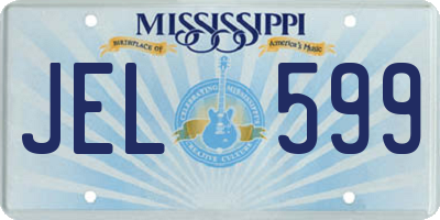MS license plate JEL599