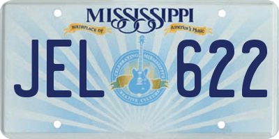 MS license plate JEL622