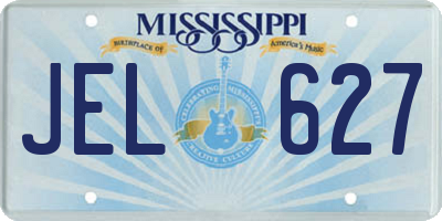 MS license plate JEL627