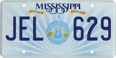 MS license plate JEL629