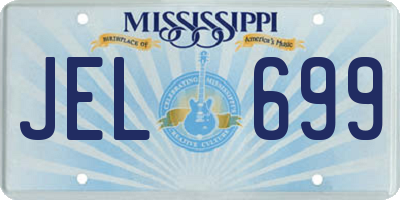 MS license plate JEL699