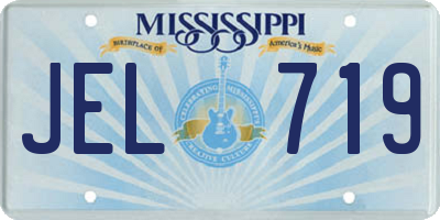MS license plate JEL719