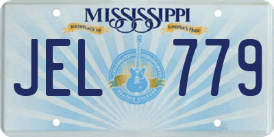 MS license plate JEL779