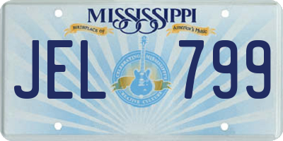 MS license plate JEL799