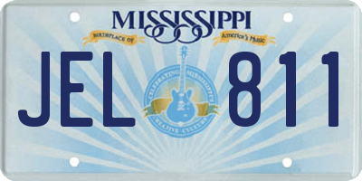 MS license plate JEL811