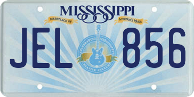 MS license plate JEL856