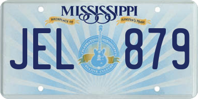 MS license plate JEL879