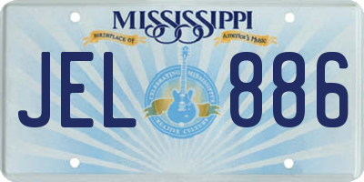 MS license plate JEL886