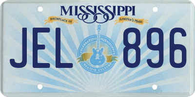 MS license plate JEL896