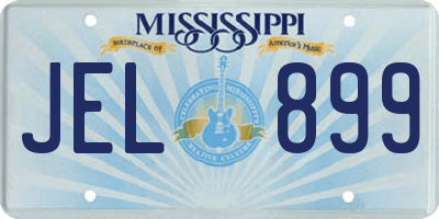 MS license plate JEL899