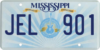 MS license plate JEL901