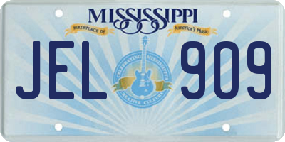 MS license plate JEL909