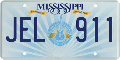 MS license plate JEL911