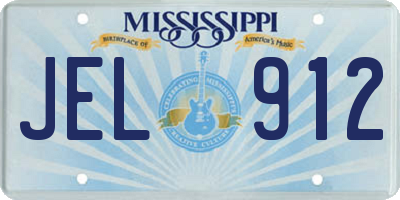 MS license plate JEL912