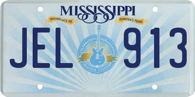MS license plate JEL913