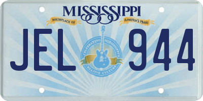 MS license plate JEL944