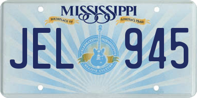 MS license plate JEL945