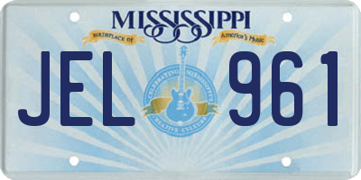 MS license plate JEL961